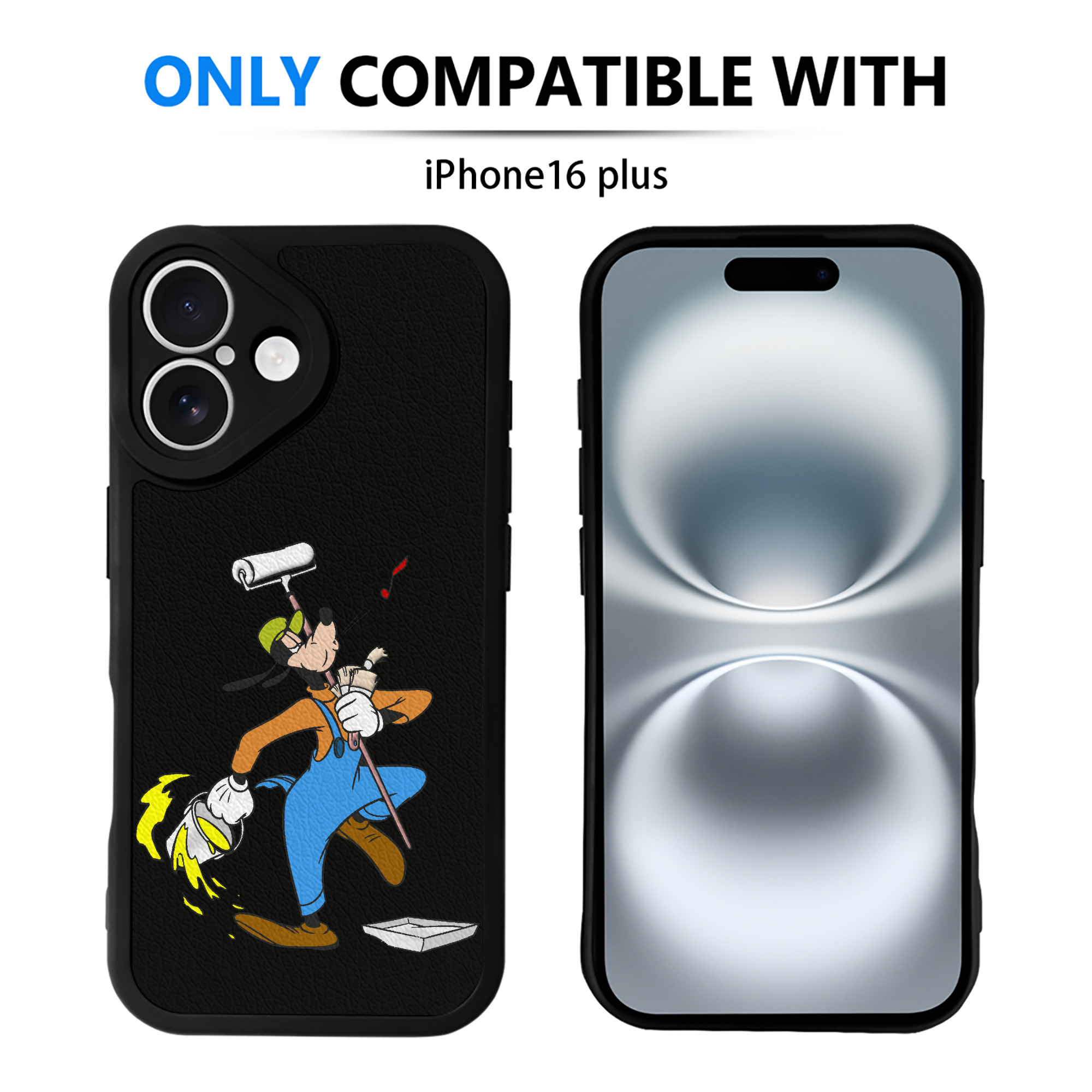 （画像用） ミッキーマウス Mickey Mouse 【iPhone 16シリーズ対応】シリコンスマホケース（レザー調） 材質：シリコン